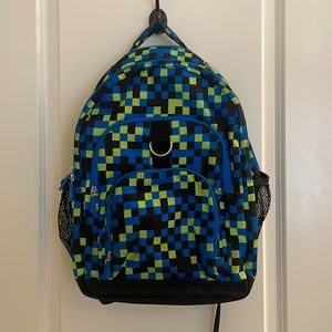 Pottery Barn Teen Backpack Large Gear-Up Pixel Neon